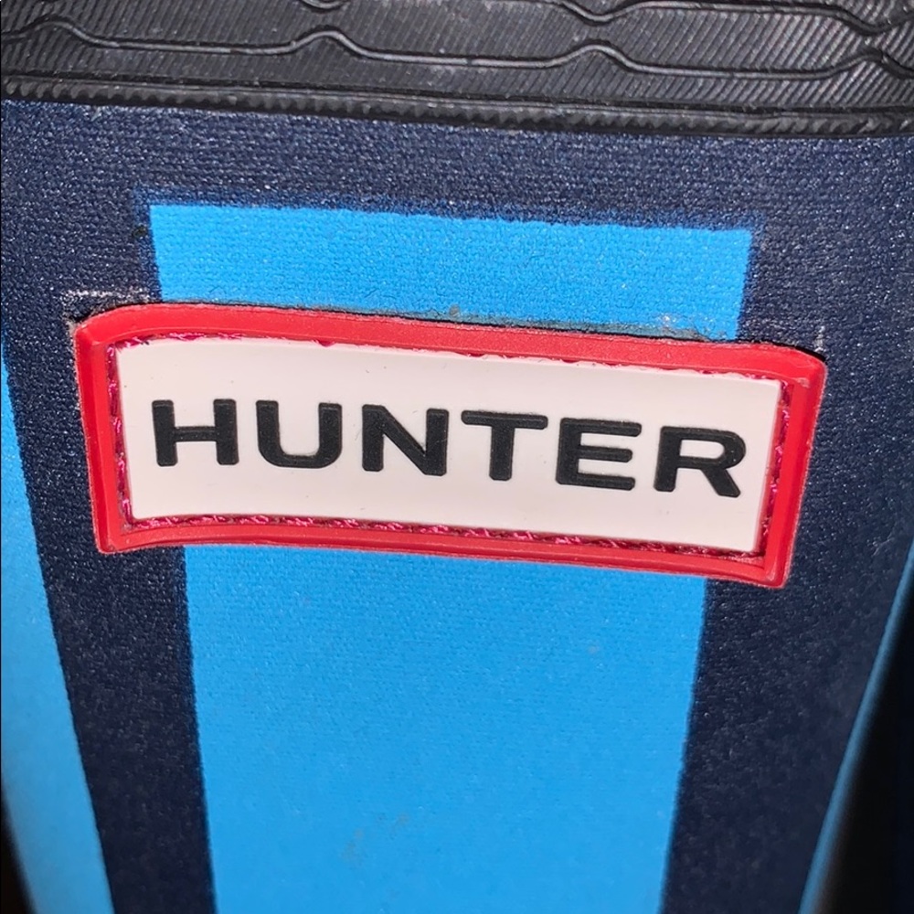Hunter turquoise plaid tall boots - Picture 7 of 10
